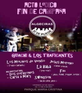 Algeciras SÍ se puede logra el respaldo de artistas y músicos en su cierre de campaña