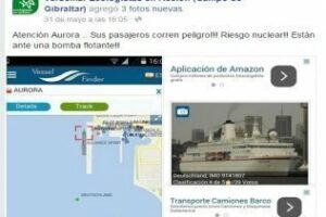 Verdemar realiza escraches en los cruceros anclados en Gibraltar por el peligro nuclear