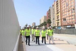 Landaluce y Morón visitan las obras del Acceso Central