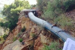 Se recrudece la guerra por el agua de la garganta del Capitán en Algeciras