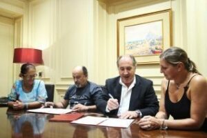 Renovado el convenio de colaboración para la Romería Marítima de la Virgen de la Palma