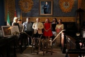 Recepción de los antiguos aperos de labranza donados por José González