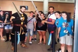 El Salón Manga Campo del Gibraltar fue inaugurado en la tarde de ayer