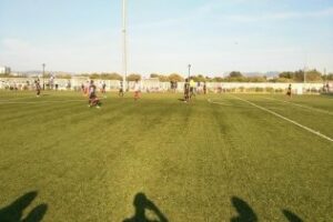 C.D Atlético Algecireño y el A.D San Garcia benjamines.