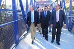 Landaluce y Sanz supervisan las actuaciones que se han realizado ya en el nudo de Pajarete