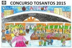 Silvana Guerrero, del colegio Maestro Isidoro Visuara" gana el concurso de dibujo Tosantos 2015