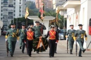 La Comandancia de la Guardia Civil de Algeciras recibe el Guión de la Mancomunidad de Municipios