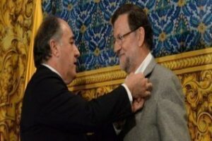 Landaluce recibe en el Ayuntamiento al presidente del Gobierno, Mariano Rajoy