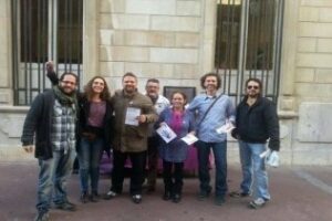 Intensa agenda de la candidata al Congreso por Podemos, Noelia Vera en la comarca