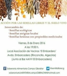 Acción por las semillas libres en Algeciras