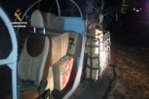 20 narcos detenidos por transportar droga en helicópteros a fincas de Los Alcornocales