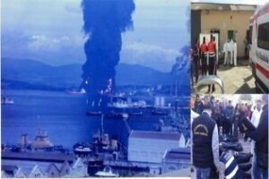 Simulacro de incendio en Cepsa para "evitar lo que pasó"