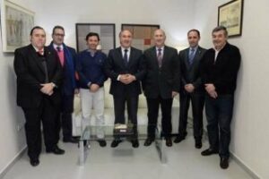 La junta gestora del Algeciras C.F. expone sus proyectos al Alcalde