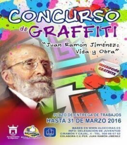 Juventud organiza un concurso de graffiti con el Centro de Adultos Juan Ramón Jiménez"