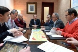 Ayuntamiento, Carreteras y Zona Franca avanzan en el trazado del Acceso Sur