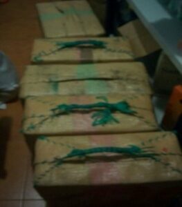 La Guardia Civil interviene 150 kgrs de hachís.