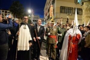 Penitencia de la Cofradía de Columna y Lágrimas en Algeciras