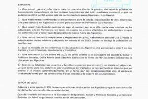 ASSP se suma a las 2192 firmas que reclaman un centro de hemodiálisis para Algeciras