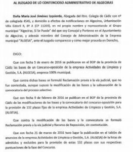 Algeciras Sí se puede lleva a Algesa a los tribunales
