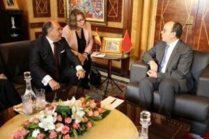 El presidente del Senado de Marruecos pide a Landaluce colaboración para la organización de un seminario mixto en el Parlamento Español