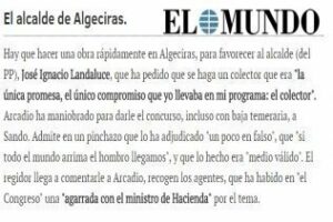 IU reclama una comparecencia urgente del alcalde por el caso ACUAMED en Algeciras