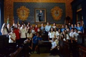 El alcalde recibe a los equipos del Balonmano Ciudad de Algeciras vencedores de los campeonatos provinciales