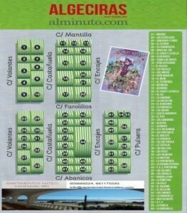 Mapa de casetas de la feria de Algeciras