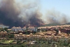 Incendio en Santa Margarita