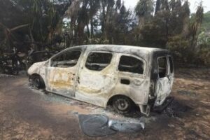 El incendio se inició en un contenedor de Santa Margarita, el viento hizo el resto....