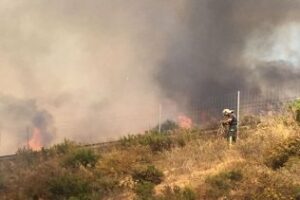 Estabilizado el incendio y reabierto el tráfico en El Higuerón