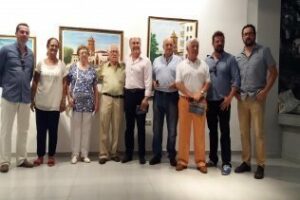 Landaluce inaugura la exposición de José Marín entre numerosos amigos del artista