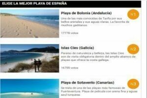 Bolonia elegida la mejor playa de España por Antena 3
