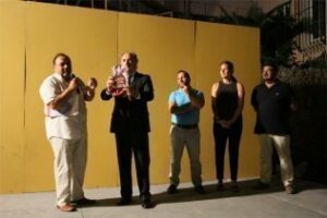 Landaluce destaca la labor social realizada por la Iglesia Evangélica de Filadelfia