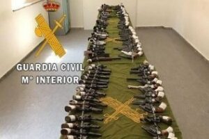 El 7 de octubre 195 lotes de armas serán subastadas por la Guardia Civil
