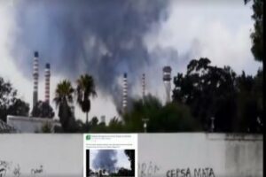Un incendio en Refinería obliga a activar el nivel 1 del Plan de Emergencia y crea alarma entre los vecinos