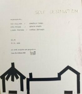 Nando Argüelles inaugura Self Destruction" el sábado 22 de octubre