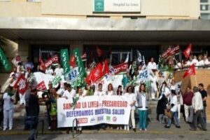 Protesta unánime de los sindicatos ante el estado de la Sanidad en el Campo de Gibraltar