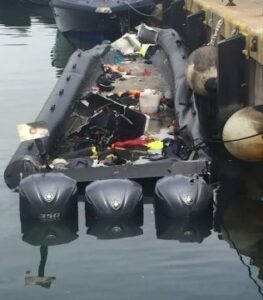 Cuatro fallecidos en una persecución entre una patrullera y una goma