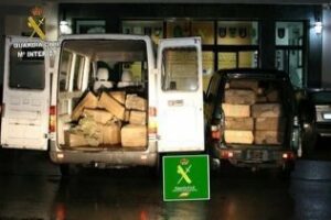 Intervenidos 3.232 kilos de hachís en una finca rural de Pelayo y once detenidos