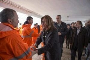 Susana Díaz confía en que las ayudas a los municipios afectados lleguen cuanto antes