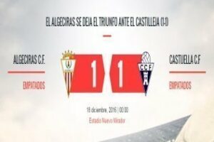 El Algeciras se deja el triunfo ante el Castilleja (1-1)