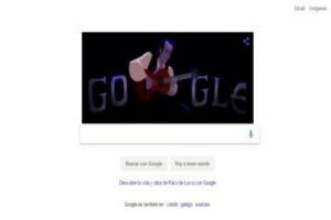 Paco de Lucía portada de Google en el 69 aniversario de su nacimiento