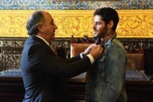 Landaluce recibe al actor José María Galeano