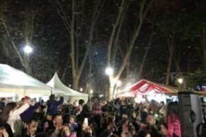 Una nevada despide el año en Algeciras