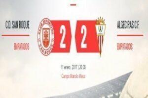 El minuto 89 condena al Algeciras por segundo partido consecutivo (2-2)