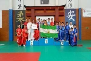 Felicitaciones al club deportivo Hongwu por las 26 medallas en el IV Torneo Infantil de Wushu en Madrid