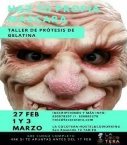 La Cocotera acogerá un taller de máscaras de gelatina...con tu cara