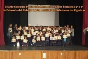 Mayor-Net imparte charla protección en la red a menores del Colegio María-Auxiliadora-Salesianos