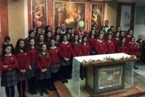 El Obispo en las Confirmaciones del colegio Puertoblanco