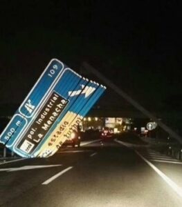 El temporal hace de las suyas....